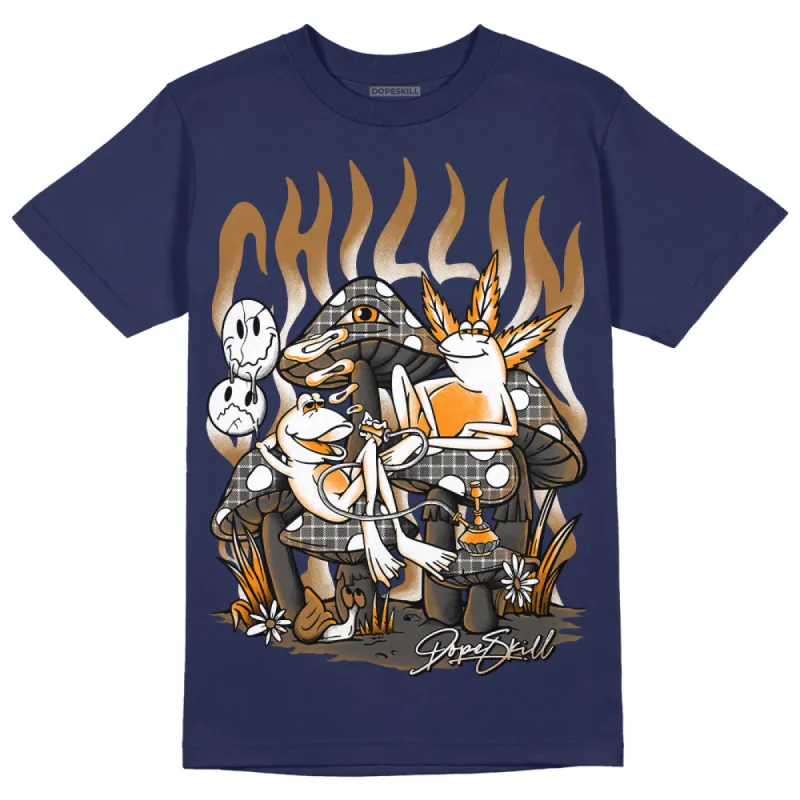 Dunk Premium Tweed Corduroy DopeSkill Navy T-shirt Chillin Graphic sold by DopeSkill