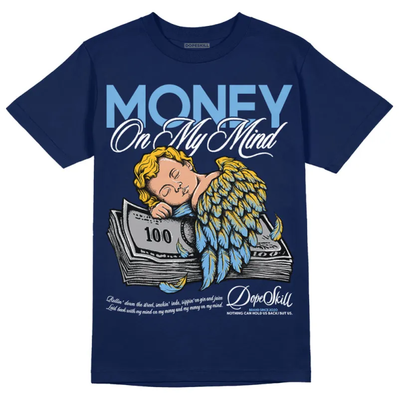 First In Flight 1s DopeSkill Navy T-shirt MOMM Graphic sold by DopeSkill