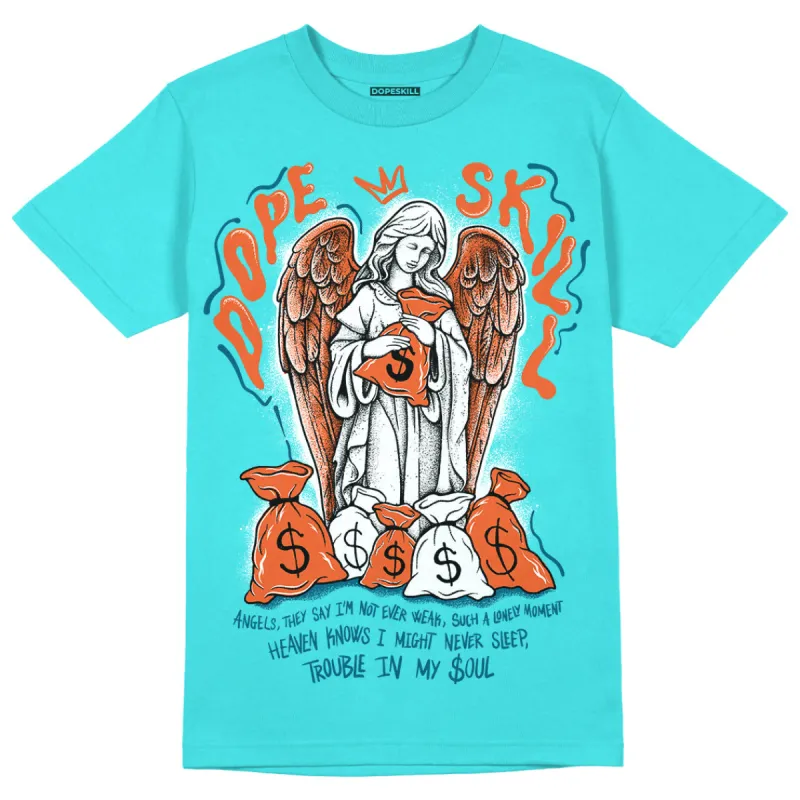 Dunk Dolphins DopeSkill Tahiti Blue T-shirt Angels Graphic sold by DopeSkill