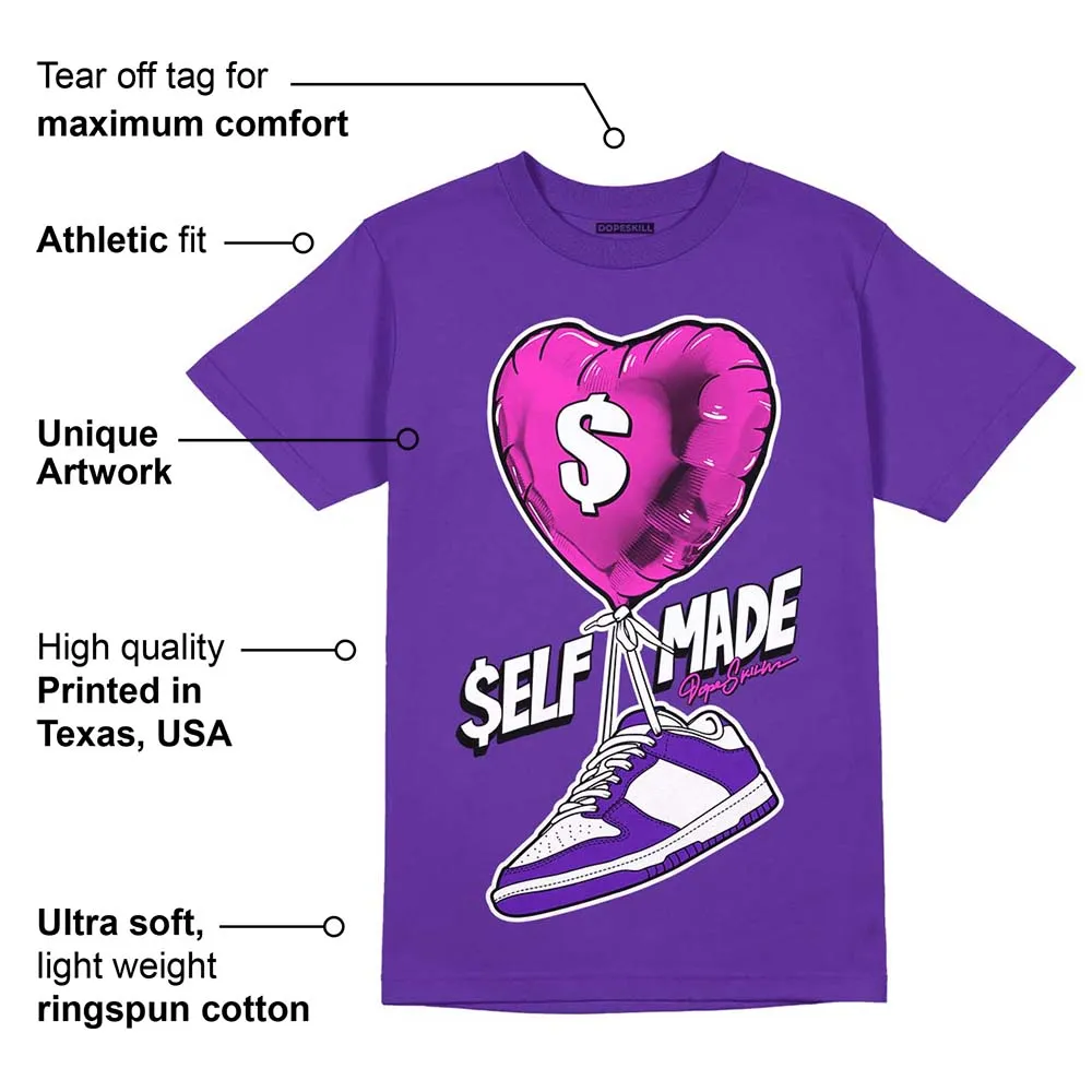 Dunk Purple Championship Court White DopeSkill Purple T-shirt Self Made Graphic sold by DopeSkill product image thumbnail 2
