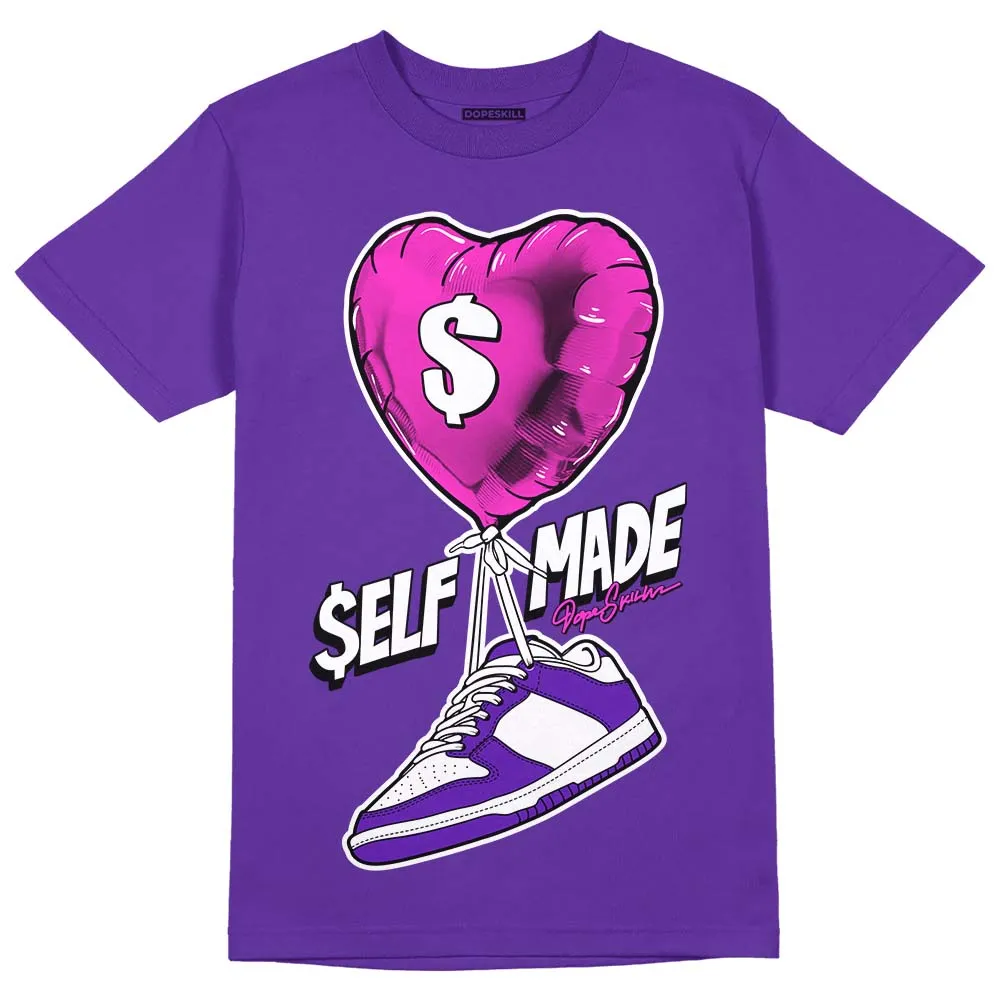 Dunk Purple Championship Court White DopeSkill Purple T-shirt Self Made Graphic sold by DopeSkill