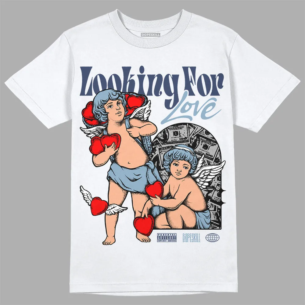 Diffused Blue Sail Grey White 1s DopeSkill T-Shirt Looking For Love Graphic sold by DopeSkill