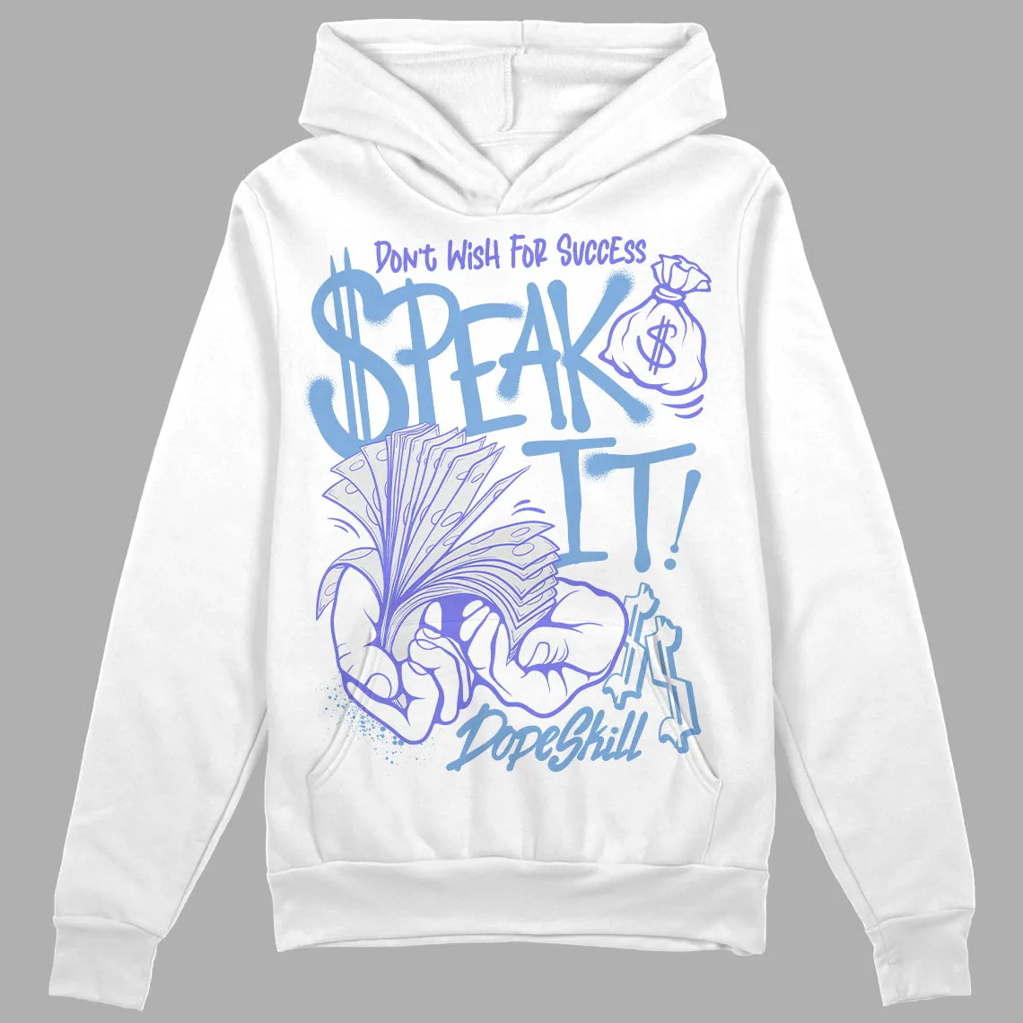 University Blue Collection DopeSkill Hoodie Sweatshirt Speak It Graphic sold by DopeSkill