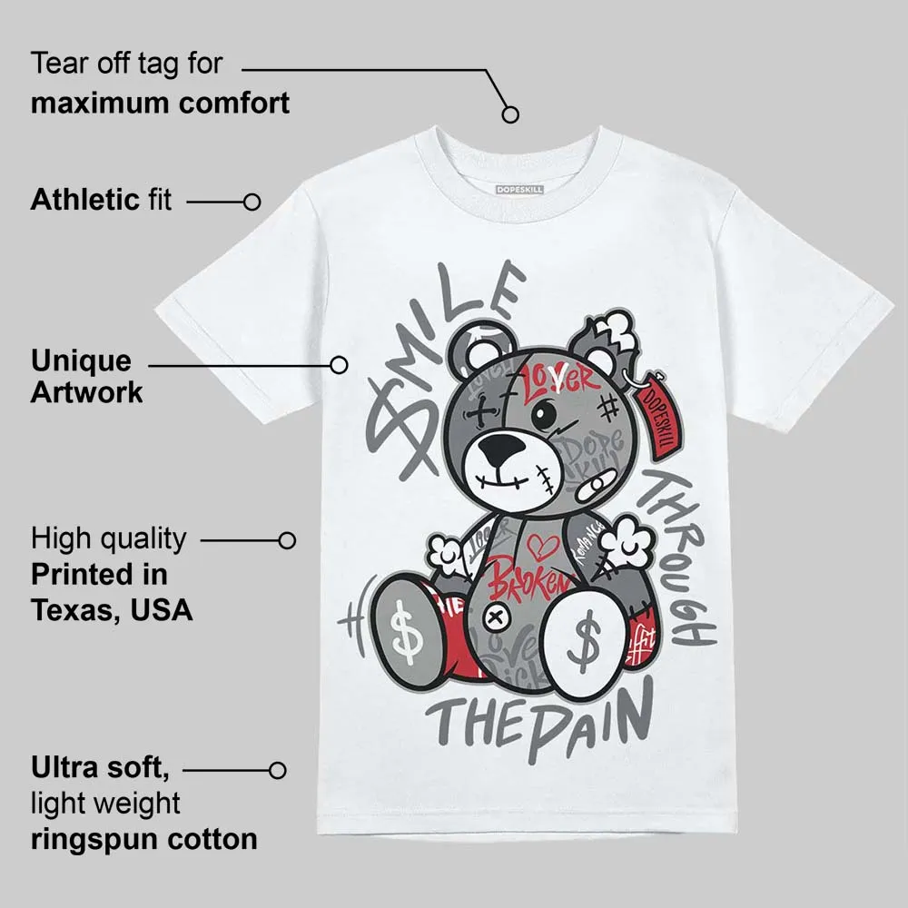 Cement Grey 3s DopeSkill T-Shirt Smile Through The Pain Graphic sold by DopeSkill product image thumbnail 3