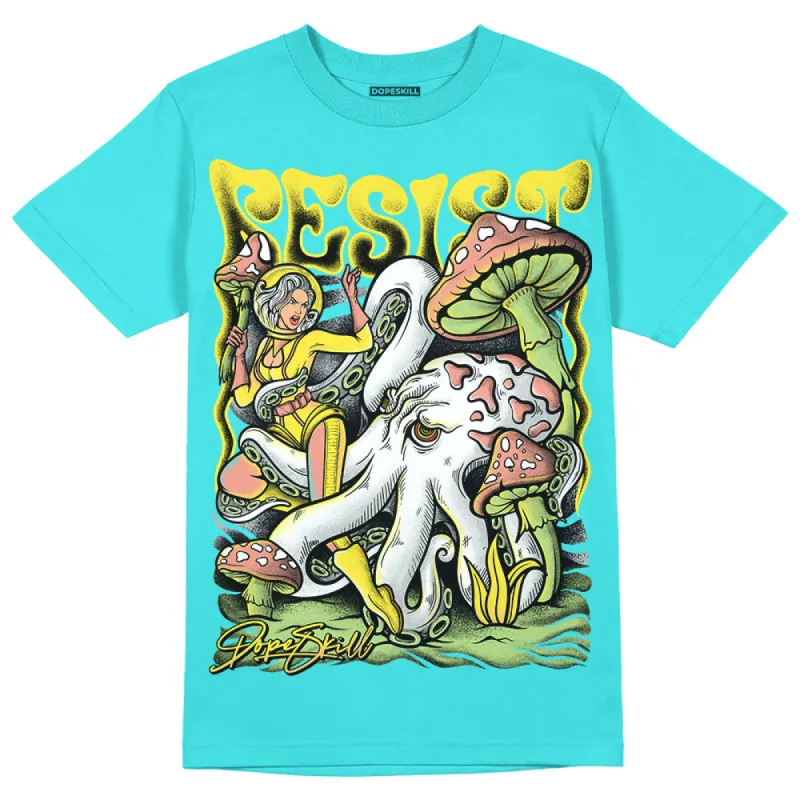 Cyan Burst 9060 DopeSkill Virtual Blue T-Shirt Resist Graphic sold by DopeSkill