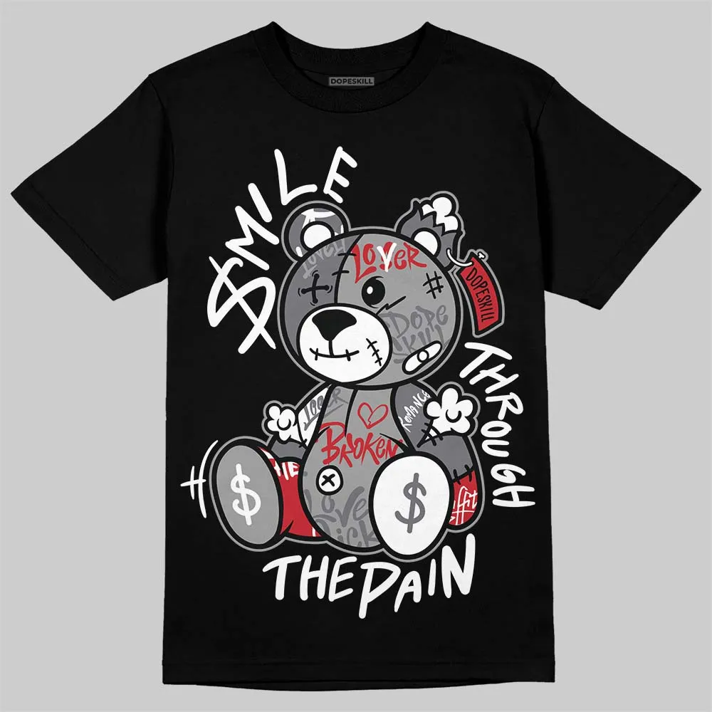 Cement Grey 3s DopeSkill T-Shirt Smile Through The Pain Graphic sold by DopeSkill product image thumbnail 2