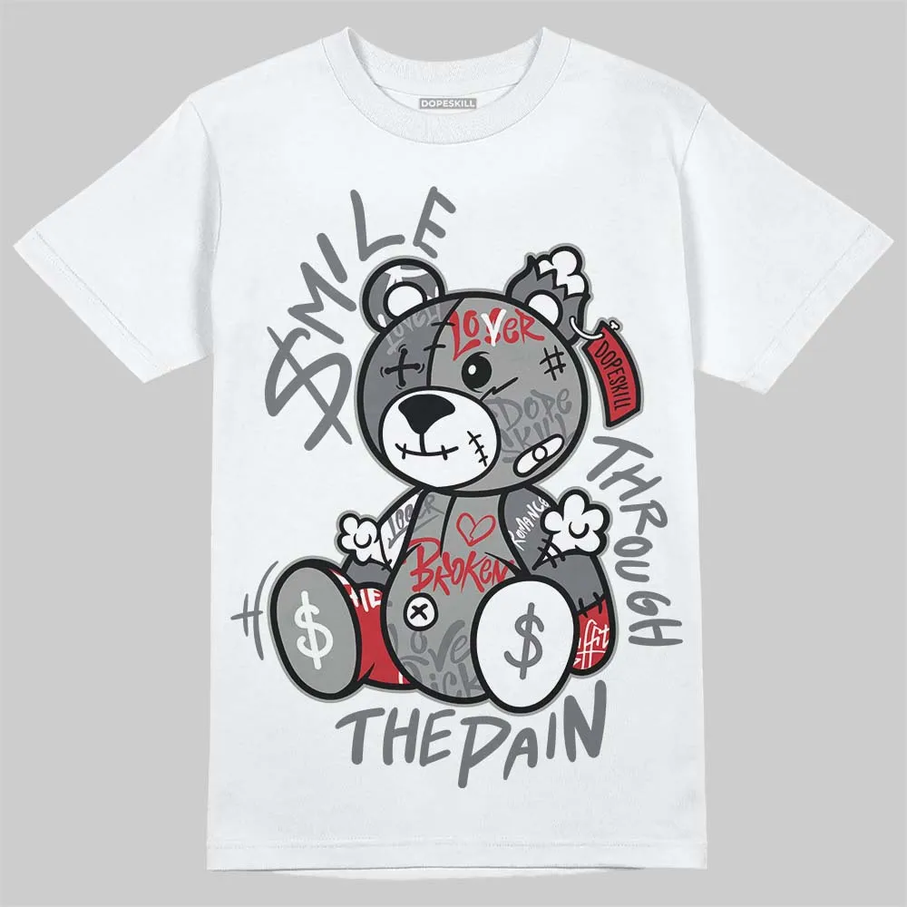 Cement Grey 3s DopeSkill T-Shirt Smile Through The Pain Graphic sold by DopeSkill