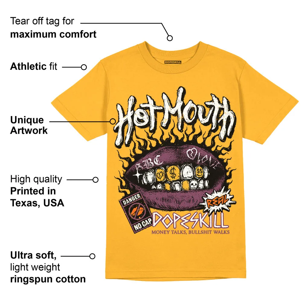 Brotherhood 1s High OG DopeSkill University Gold T-shirt Hot Mouth Graphic sold by DopeSkill product image thumbnail 2