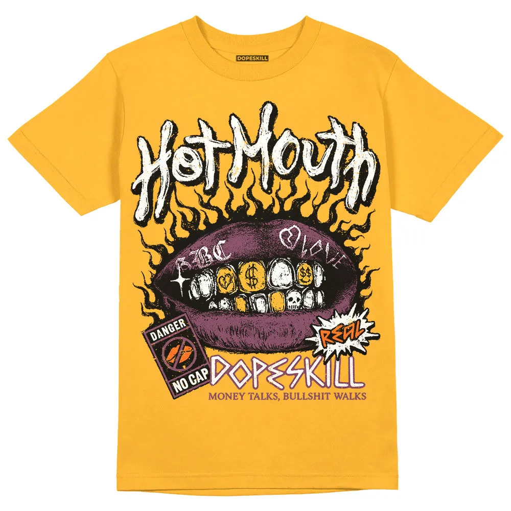 Brotherhood 1s High OG DopeSkill University Gold T-shirt Hot Mouth Graphic sold by DopeSkill