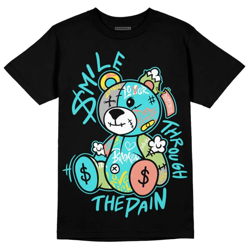 Cyan Burst 9060 DopeSkill T-Shirt Smile Through The Pain Graphic sold by DopeSkill