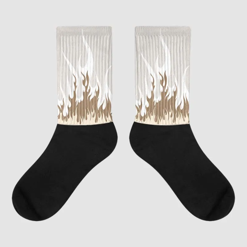 Sail 5s DopeSkill Sublimated Socks FIRE Graphic sold by DopeSkill