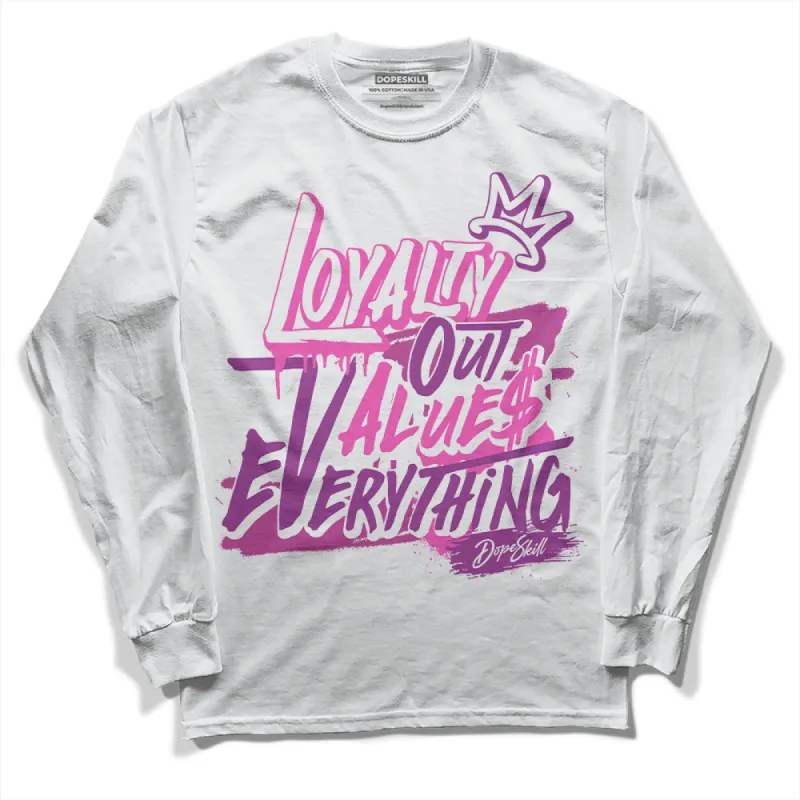 Hyper Violet 4s DopeSkill Long Sleeve T-Shirt LOVE Graphic sold by DopeSkill