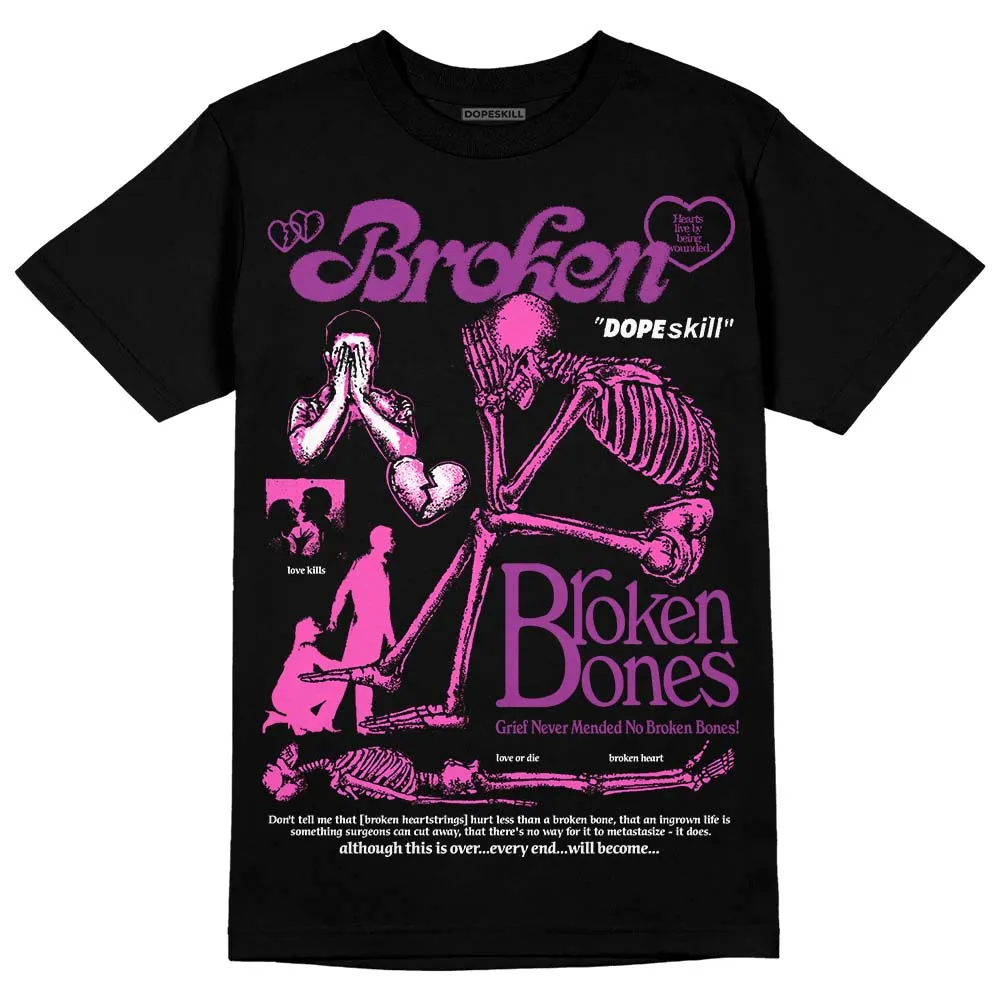 Hyper Violet 4s DopeSkill T-Shirt Broken Bones Graphic sold by DopeSkill product image thumbnail 2