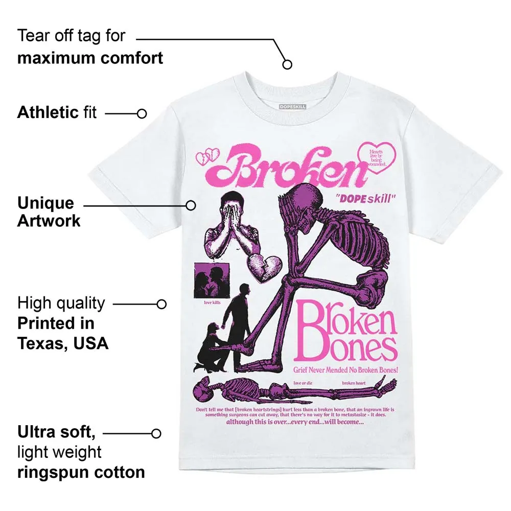 Hyper Violet 4s DopeSkill T-Shirt Broken Bones Graphic sold by DopeSkill product image thumbnail 3