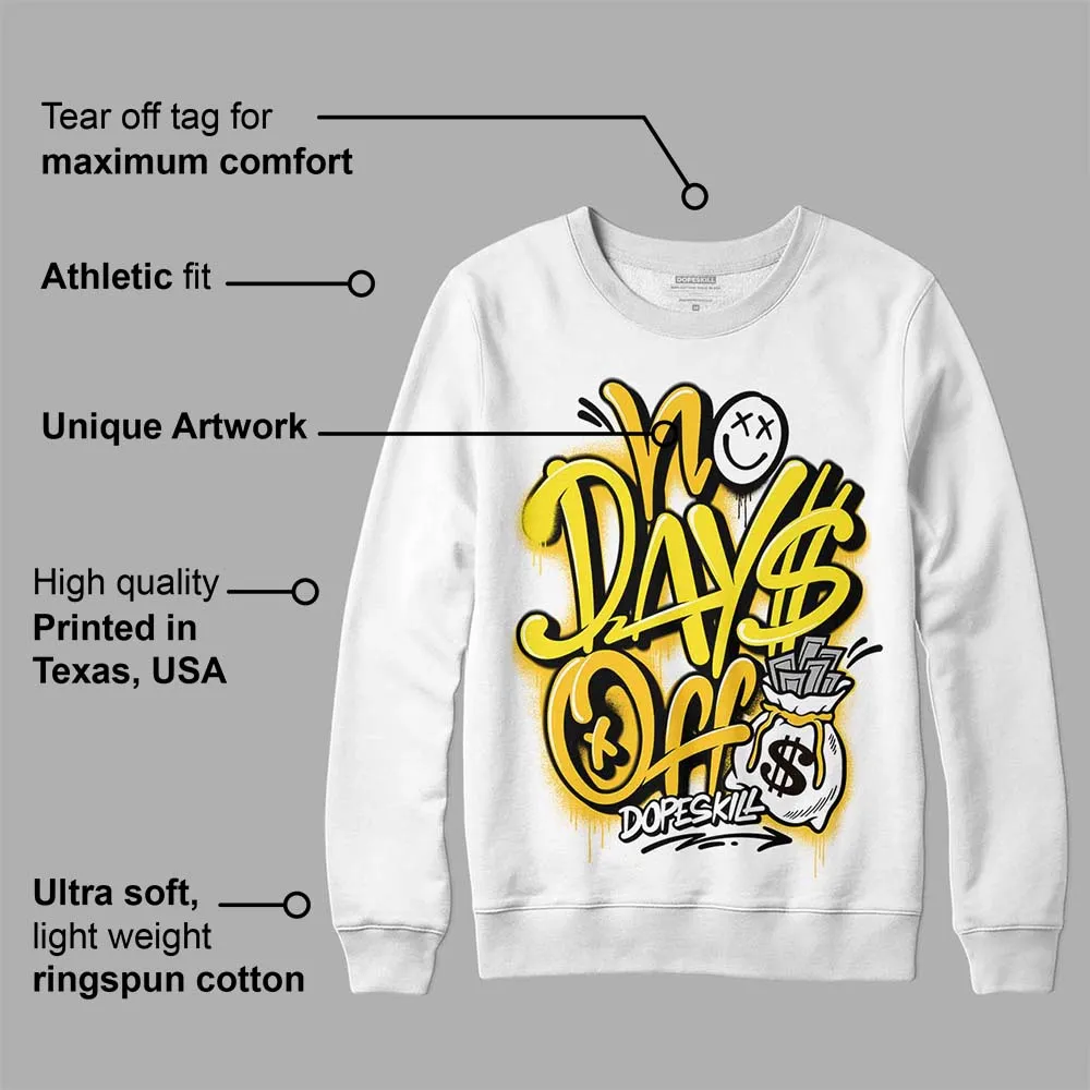 Vivid Sulfur 4s DopeSkill Sweatshirt No Days Off Graphic sold by DopeSkill product image thumbnail 3