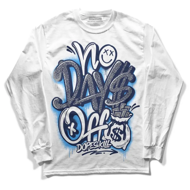 AJ Spizike White Obsidian DopeSkill Long Sleeve T-Shirt No Days Off Graphic sold by DopeSkill