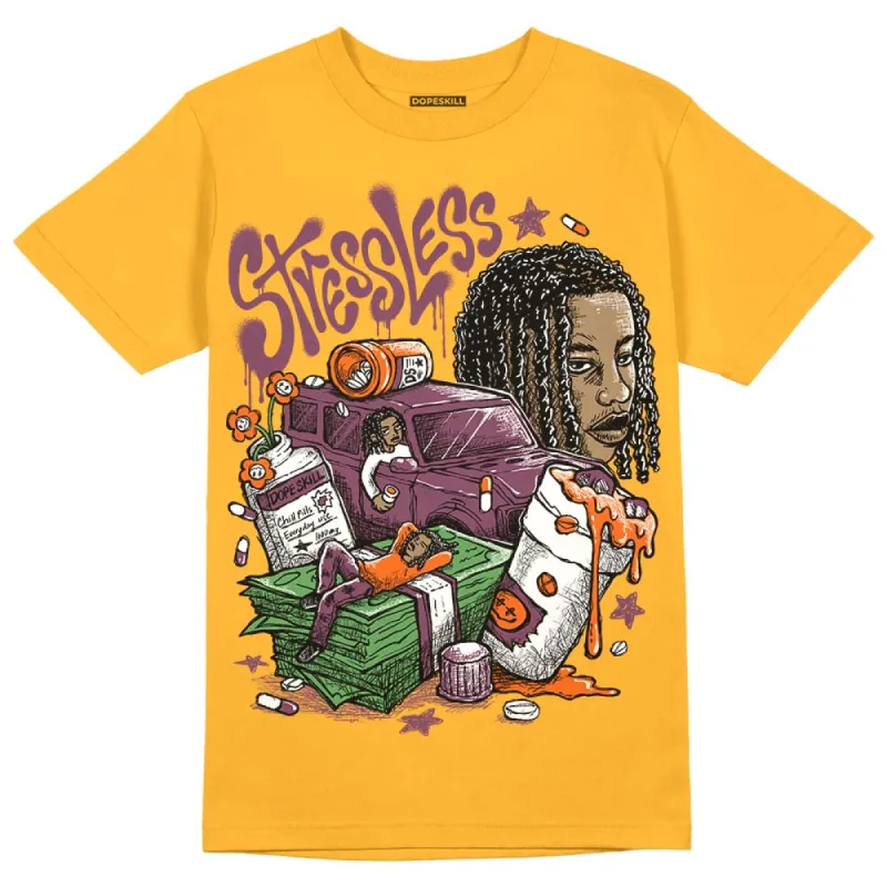 Brotherhood 1s High OG DopeSkill University Gold T-shirt Stressless Graphic sold by DopeSkill