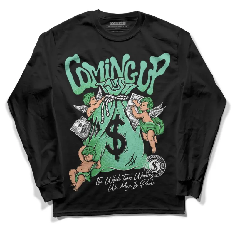Green Glow 1s DopeSkill Long Sleeve T-Shirt Money Bag Coming Up Graphic sold by DopeSkill