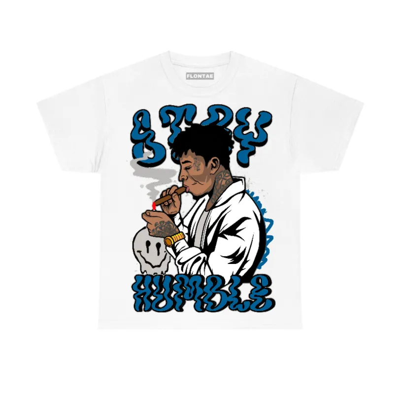 Military Blue 4s Flontae T-Shirt Stay Humble Graphic sold by Flontae Clothing