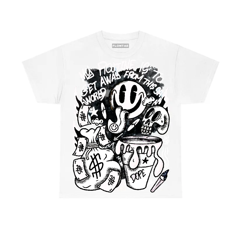 White Thunder 4s Flontae T-Shirt Stay Out Graphic sold by Flontae Clothing product image thumbnail 2