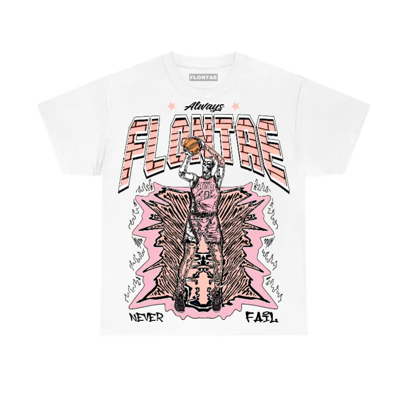 Legend Pink 11s Low Flontae T-Shirt Never Fail Graphic sold by Flontae Clothing