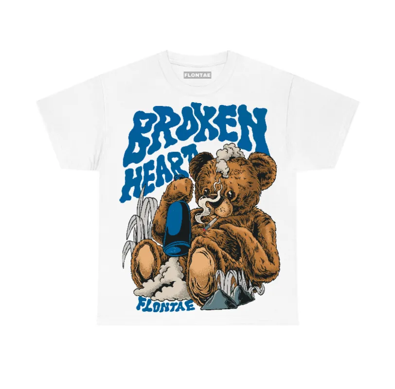 Military Blue 4s Flontae T-Shirt Broken Heart Graphic sold by Flontae Clothing