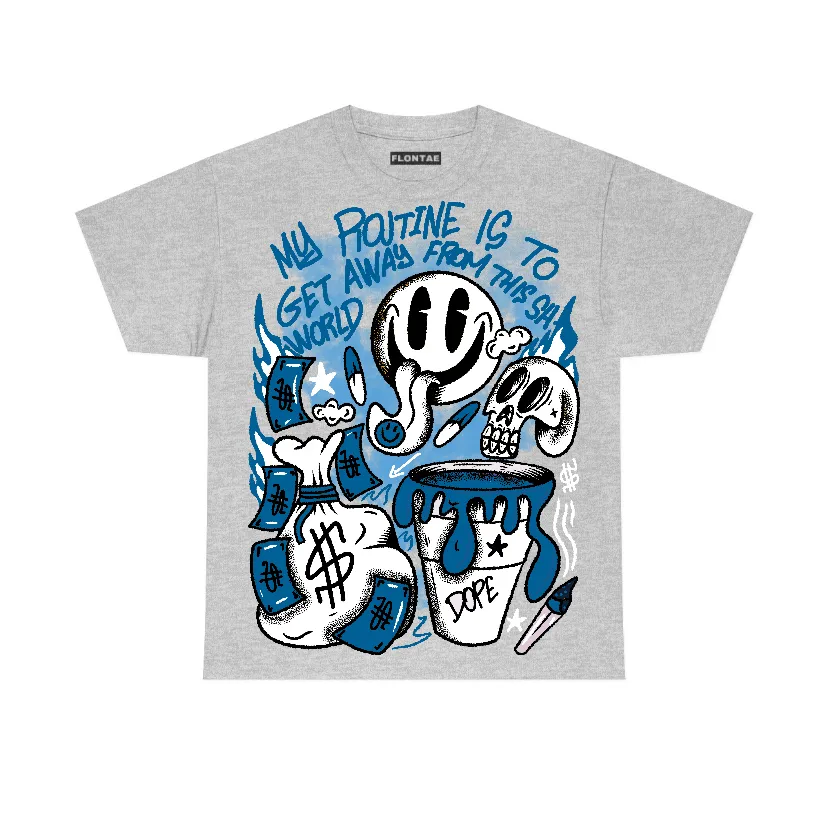 Military Blue 4s Flontae T-Shirt Stay Out Graphic sold by Flontae Clothing product image thumbnail 4