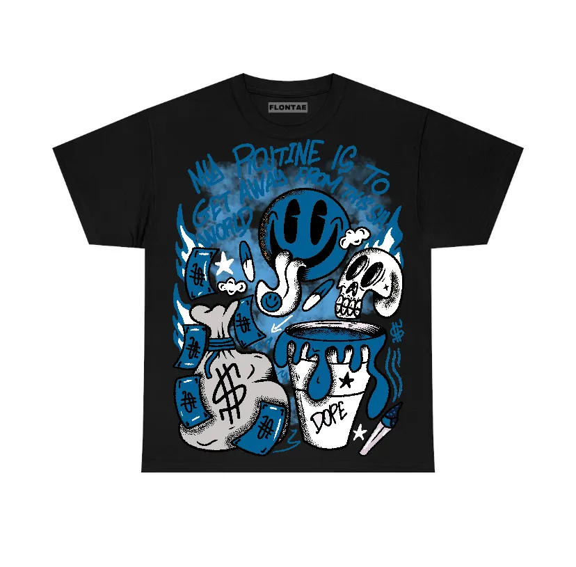Military Blue 4s Flontae T-Shirt Stay Out Graphic sold by Flontae Clothing product image thumbnail 2