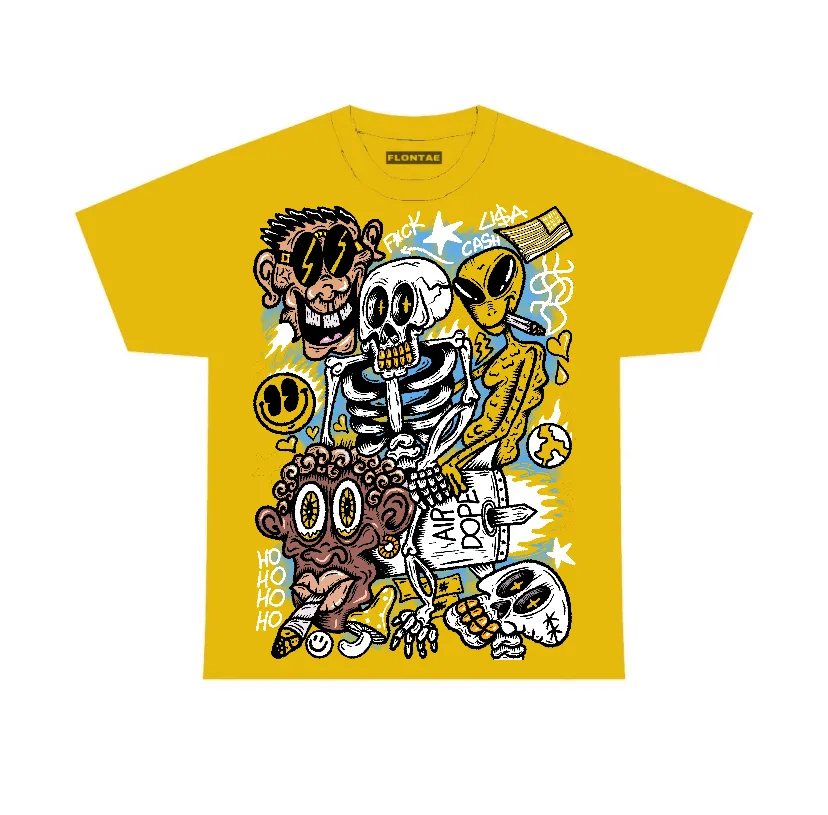 Vivid Sulfur 4s Flontae T-Shirt Friends Graphic sold by Flontae Clothing product image thumbnail 3