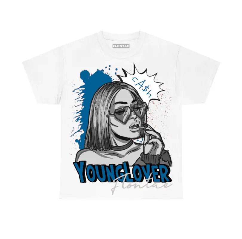 Military Blue 4s Flontae T-Shirt Young Lover Graphic sold by Flontae Clothing