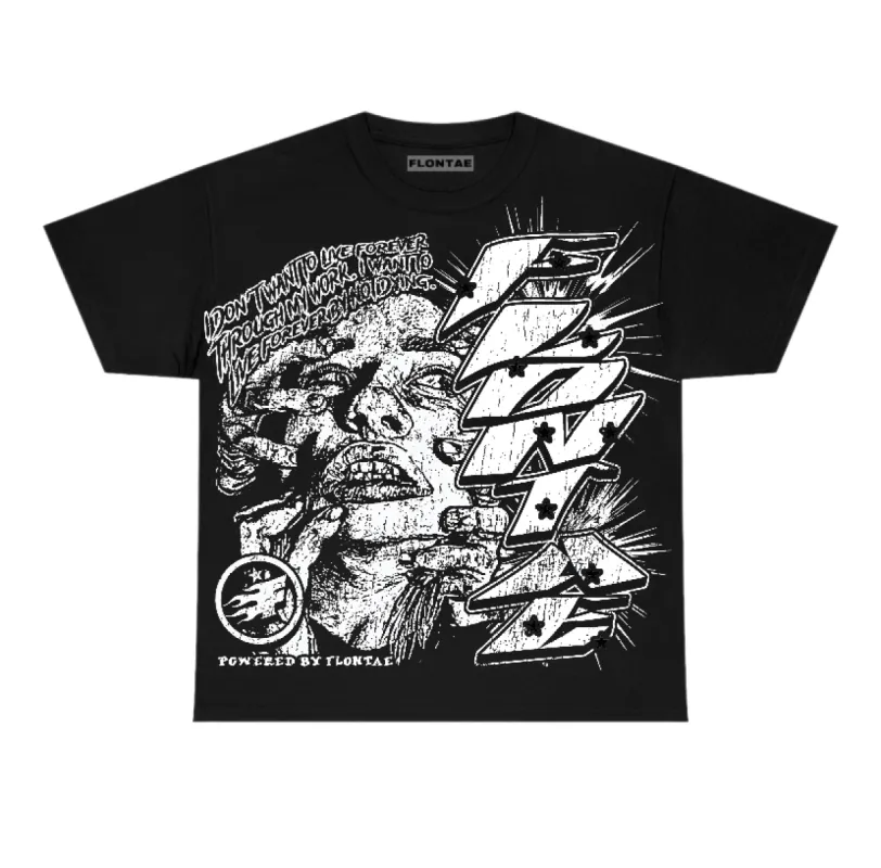 White Thunder 4s Flontae T-Shirt Forever Graphic sold by Flontae Clothing