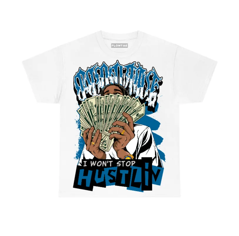 Military Blue 4s Flontae T-Shirt Hustlin Graphic sold by Flontae Clothing