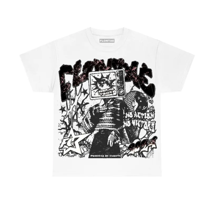 White Thunder 4s Flontae T-Shirt No Victory Graphic sold by Flontae Clothing