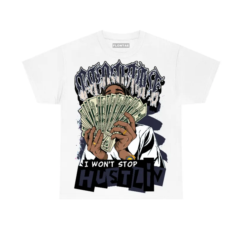 Midnight Navy 1s Flontae T-Shirt Hustlin Graphic sold by Flontae Clothing