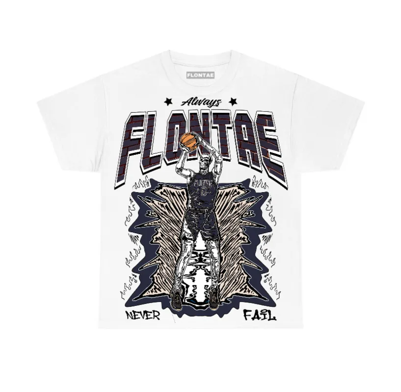 Midnight Navy 1s Flontae T-Shirt Never Fail Graphic sold by Flontae Clothing