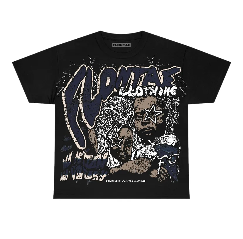 Midnight Navy 1s Flontae T-Shirt No Action Graphic sold by Flontae Clothing