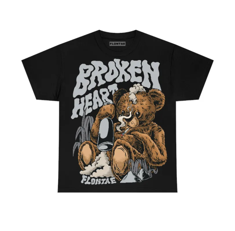 Wolf Grey 12s Flontae T-Shirt Broken Heart Graphic sold by Flontae Clothing