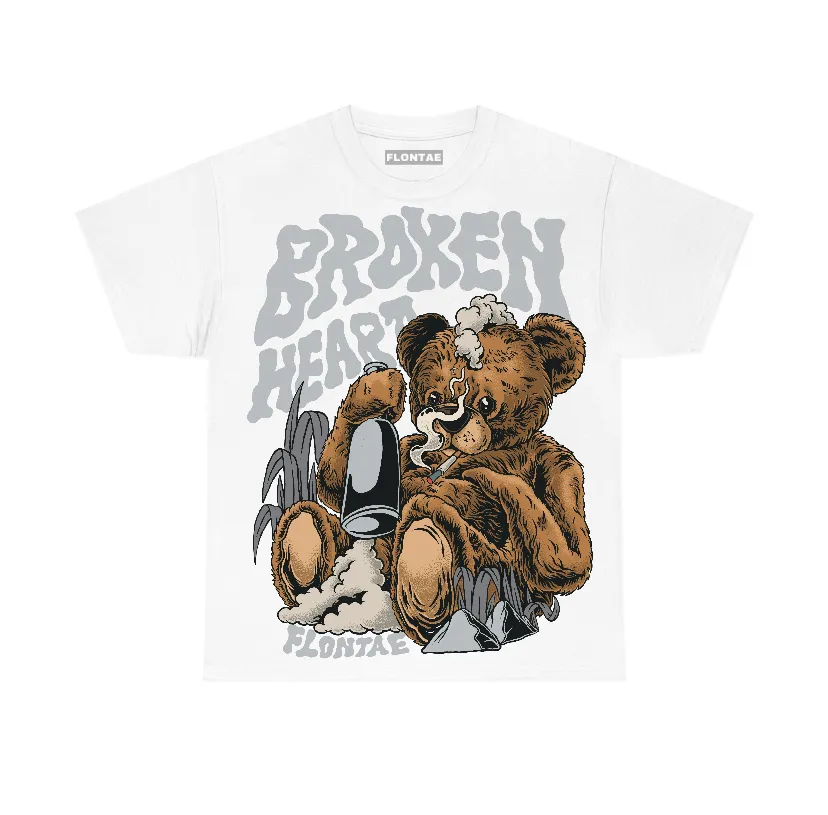 Wolf Grey 12s Flontae T-Shirt Broken Heart Graphic sold by Flontae Clothing product image thumbnail 2