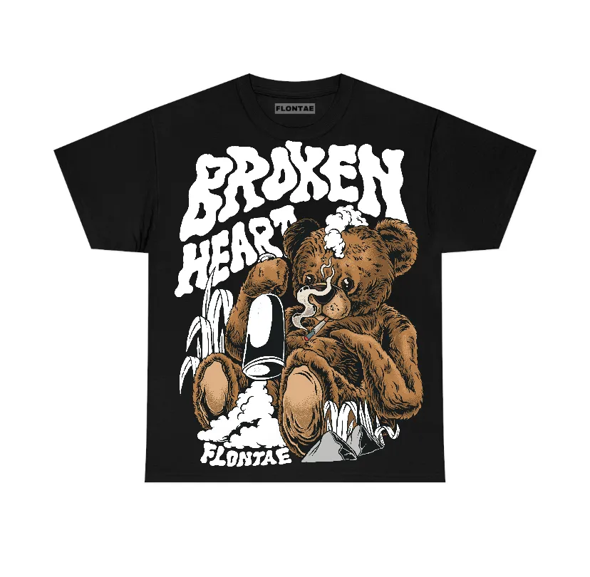85 Metallic Black 1s Low Flontae T-Shirt Broken Heart Graphic sold by Flontae Clothing product image thumbnail 2