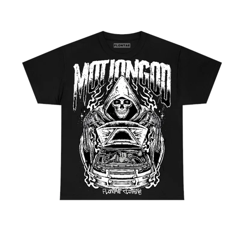 85 Metallic Black 1s Low Flontae T-Shirt Motion Graphic sold by Flontae Clothing