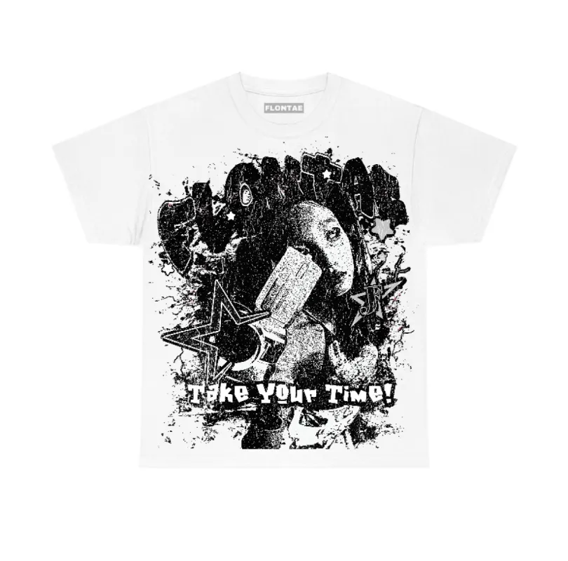 85 Metallic Black 1s Low Flontae T-Shirt Be Patient Graphic sold by Flontae Clothing