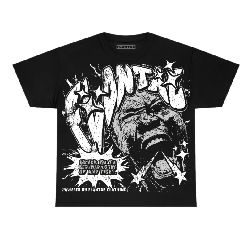 85 Metallic Black 1s Low Flontae T-Shirt Never Quit Graphic sold by Flontae Clothing