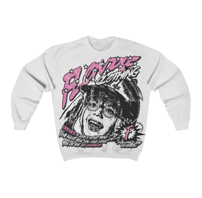 Orchid 4s Flontae Crewneck Sweatshirt Always Smile Graphic sold by Flontae Clothing