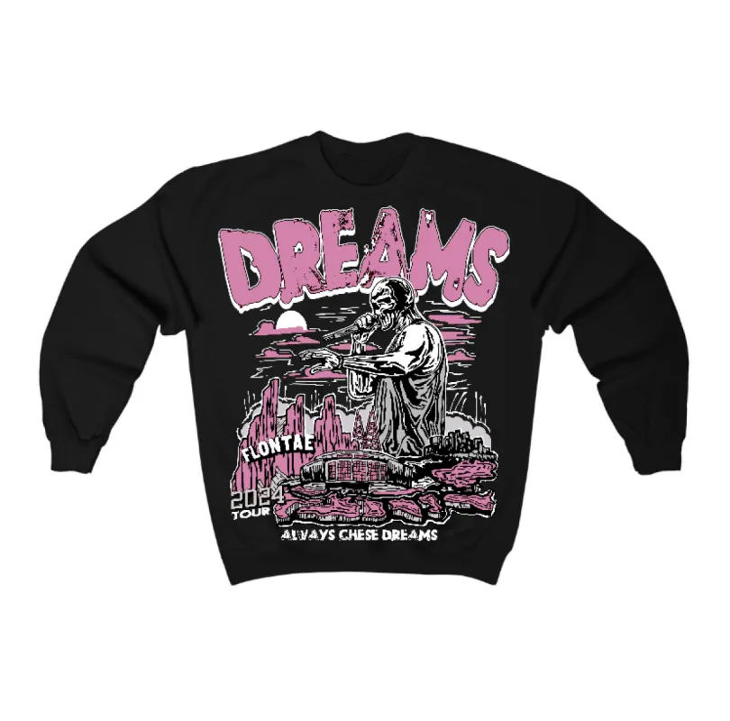 Orchid 4s Flontae Crewneck Sweatshirt Always Chase Dreams Graphic sold by Flontae Clothing