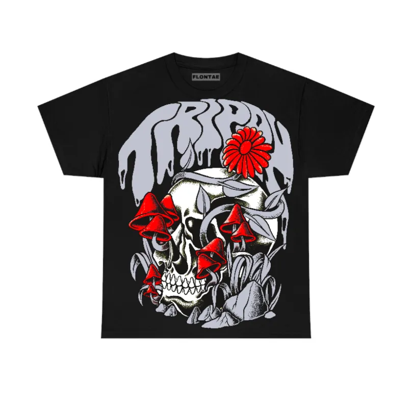 Black Cement 3s Flontae T-Shirt Trippin Graphic sold by Flontae Clothing