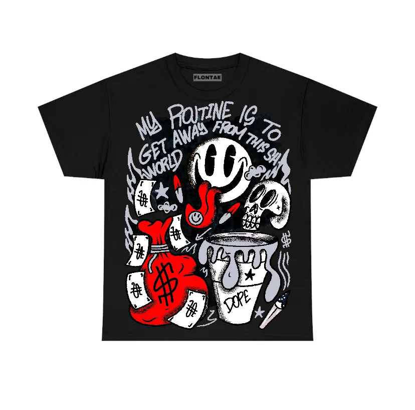 Black Cement 3s Flontae T-Shirt Stay Out Graphic sold by Flontae Clothing