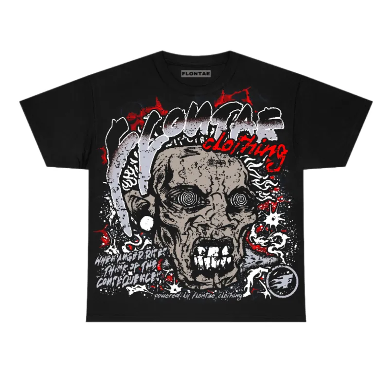 Black Cement 3s Flontae T-Shirt Consequences Graphic sold by Flontae Clothing