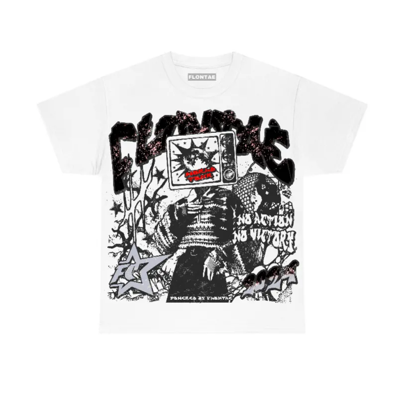 Black Cement 3s Flontae T-Shirt No Victory Graphic sold by Flontae Clothing