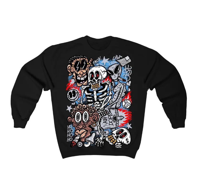Black Cement 3s Flontae Crewneck Sweatshirt Friends Graphic sold by Flontae Clothing