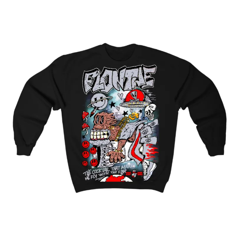 Black Cement 3s Flontae Crewneck Sweatshirt I Believe Graphic sold by Flontae Clothing